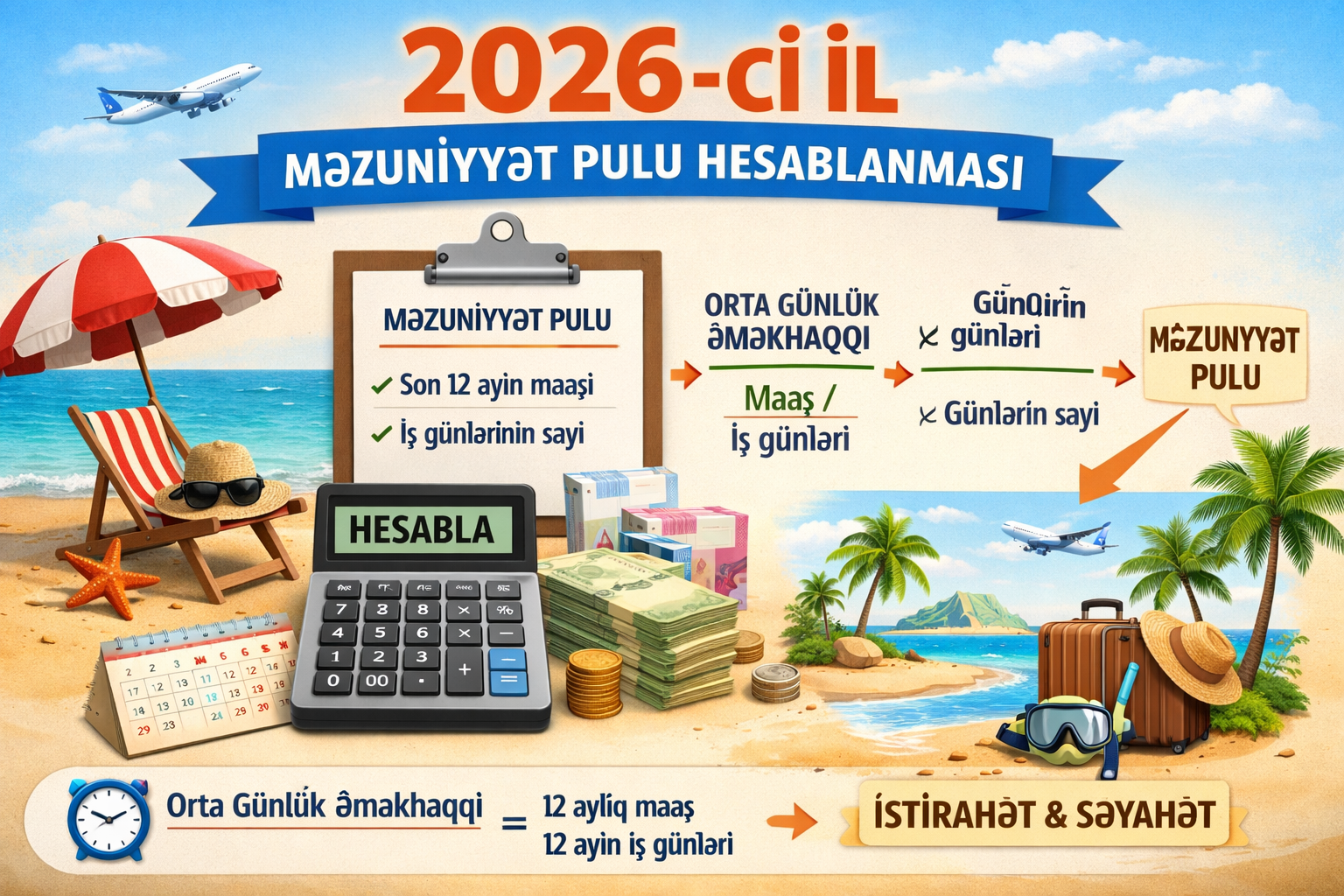 Məzuniyyət Hesablaması 2026