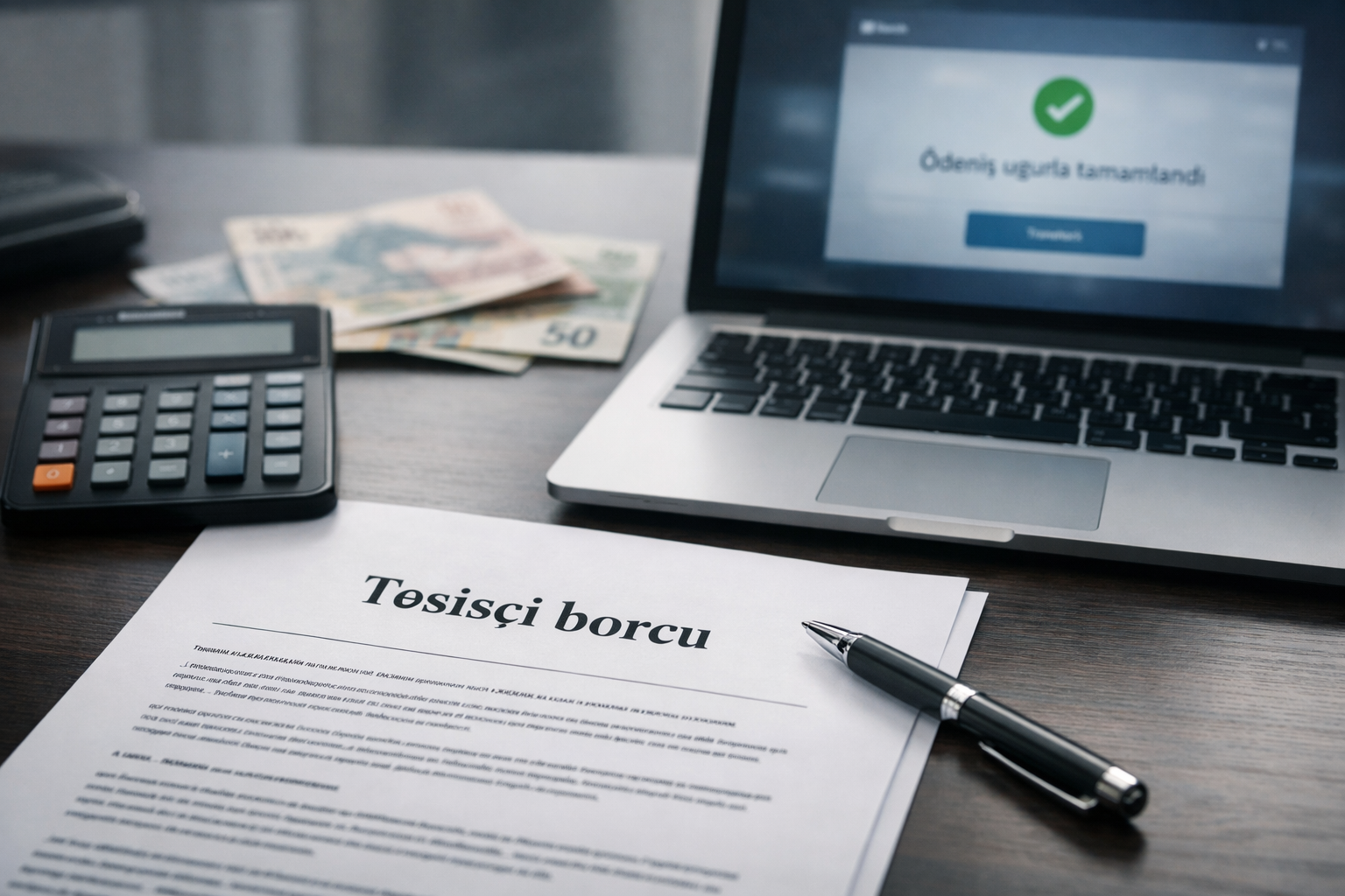 Təsisçidən alınmış borcu nağd qaydada qaytarmaq olarmı?